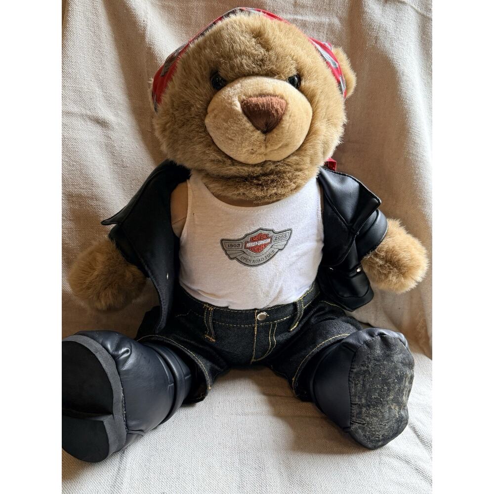 VTG 2003 Harley Davidson Bear 100th Anniversary Open Road Tour Plush Teddy Bear - Picture 1 of 12